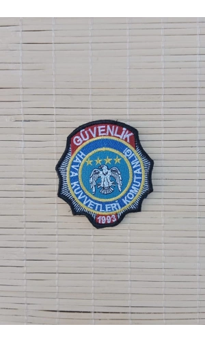 hava kuvvetleri komutanligi guvenlik 1993 nakis islemeli arma patch pec