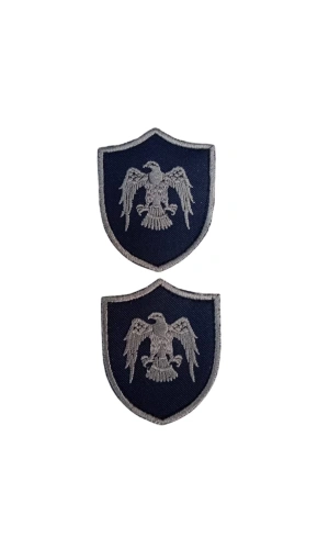 Hava Kuvvetleri Lacivert Zemin Kartal Nakisli Mini Polar Er Rutbe Armasi