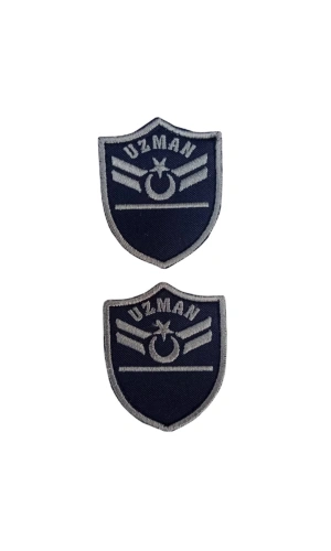 Hava Kuvvetleri Uzman Cavus 1 Kademe Lacivert Zemin Nakisli Mini Polar Arma Rutbesi