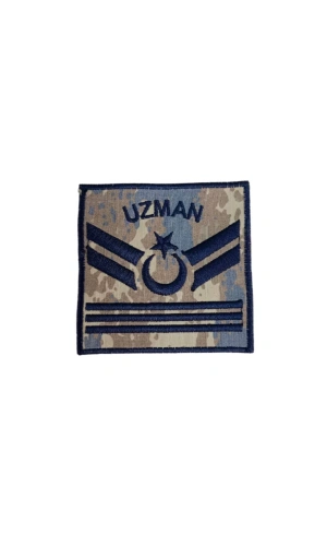 hava kuvvetleri uzman cavus 3 kademe kamuflaj renkli nakis kol rutbe