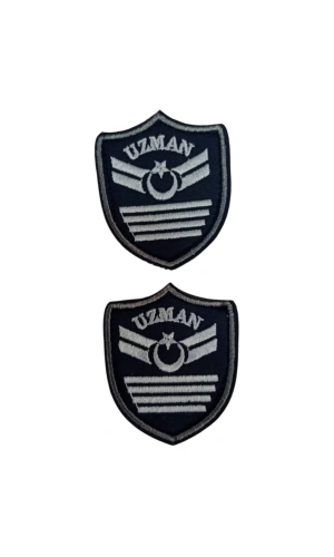 Hava Kuvvetleri Uzman Cavus 4 Kademe Lacivert Zemin Nakisli Mini Polar Arma Rutbesi