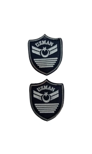 Hava Kuvvetleri Uzman Cavus 5 Kademe Lacivert Zemin Nakisli Mini Polar Arma Rutbesi