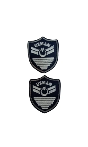 Hava Kuvvetleri Uzman Cavus 7 Kademe Lacivert Zemin Nakisli Mini Polar Arma Rutbesi