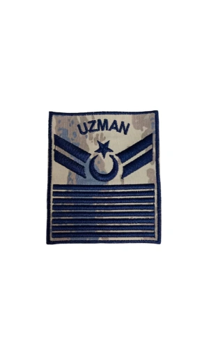 hava kuvvetleri uzman cavus 8 kademe kamuflaj renkli nakis kol rutbe