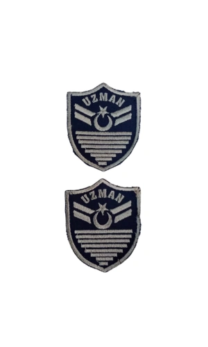 Hava Kuvvetleri Uzman Cavus 8 Kademe Lacivert Zemin Nakisli Mini Polar Rutbesi