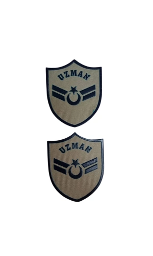 Hava Kuvvetleri Uzman Cavus Gri Zemin Nakisli Mini Tisort Rutbesi