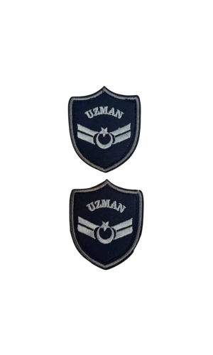 Hava Kuvvetleri Uzman Cavus Lacivert Zemin Nakisli Mini Polar Rutbesi