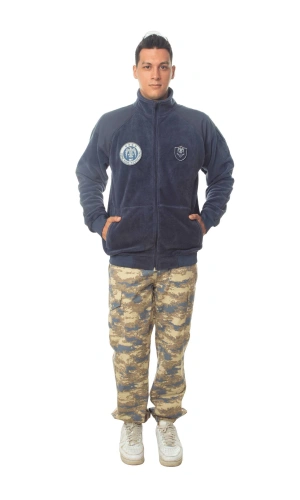 hava kuvvetleri uzun kollu lacivert renkli ozel tasarim tam fermuarli bato yaka soguk gecirmez polar kargo cepli airsoft taktik askeri pantolon alt ust takim