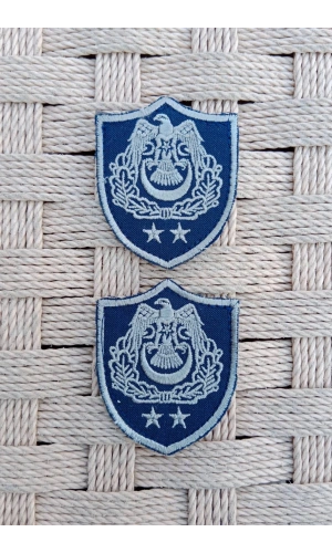 Hava Kuvvetleri Yarbay Subay Lacivert Zemin Kartal Nakisli Sirmali Mini Polar Rutbesi