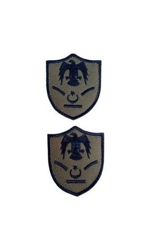 Hava Kuvvetleri Yedek Astsubay Kartal Nakisli Gri Zemin Mini Tisort Rutbesi