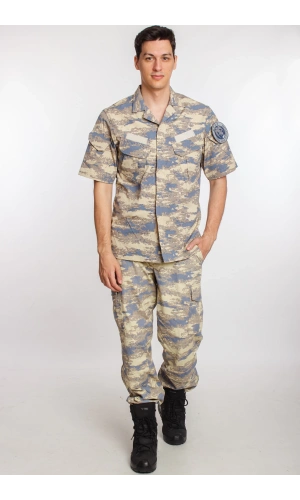 Hava Kuvvetleri Yeni kamuflaj Renkli Kisa Kollu Taktik Gomlek Kargo Cepli Taktik Pantolon Short Sleeve Camouflage