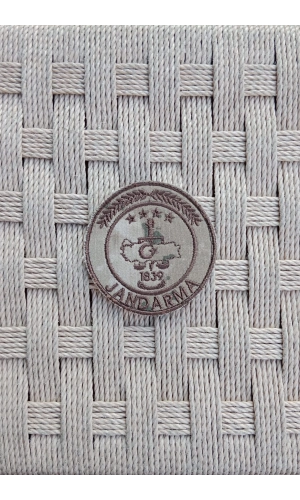 Jandarma 1839 Kamuflaj Renk Yuvarlak Nakis islemeli Gogus Arma Bez Brove