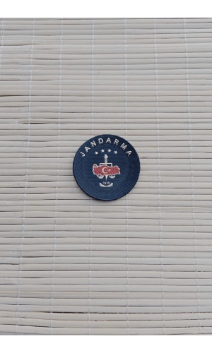 jandarma asayis 1839 siyah zemin 3d plastik gogus arma pec patch