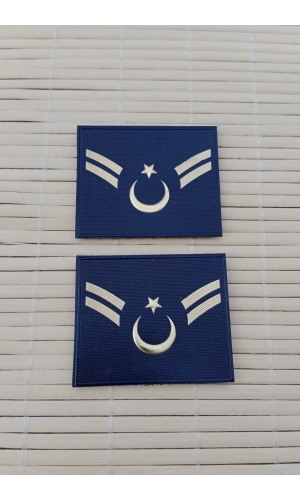 jandarma asayis astsubay cavus lacivert renkli 3d mini termoplastik rutbe