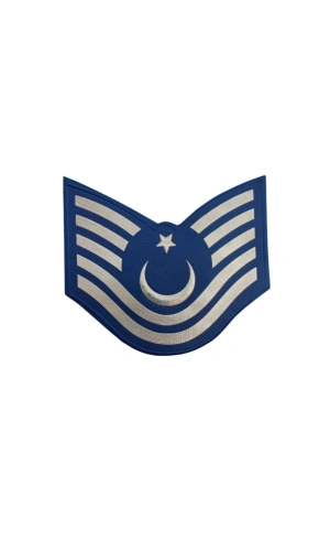 Jandarma Asayis Astsubay Kidemli Ustcavus Lacivert Renkli 3D Termoplastik Kol Rutbe