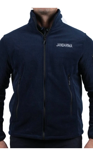 jandarma asayis lacivert renkli bato yaka rengi solmaz 5 cepli reflektorlu polar mont