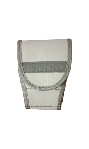 jandarma asayis trafik otoyol impertex kumas beyaz renkli reflektorlu kemere palaskaya takilan cirtli kapali kelepce kilifi