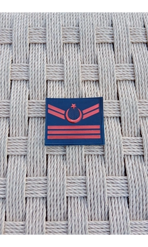 jandarma asayis uzman cavus 3 kademe 3d plastik mini gogus tisort rutbesi