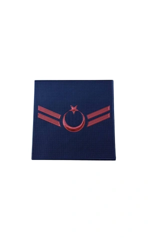 Jandarma Asayis Uzman Cavus Lacivert Renkli 3D Termoplastik Kol Rutbe