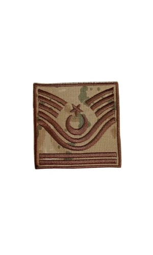 Jandarma Astsubay Kidemli Bascavus Kamuflaj Renkli Nakis Kol Rutbe