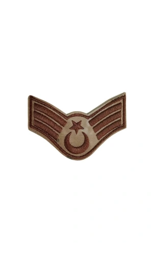 Jandarma Astsubay Kidemlicavus Kamuflaj Renkli Nakis Kol Rutbe