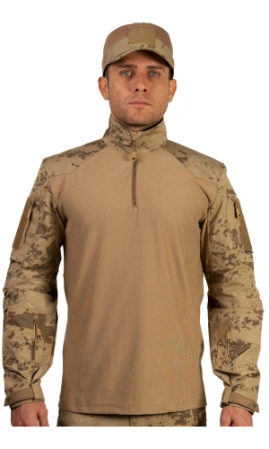 jandarma col kamuflaj renkli sungur model uzun kollu 4 cepli bato yaka ceyrek fermuarli operasyon taktik combat t shirt