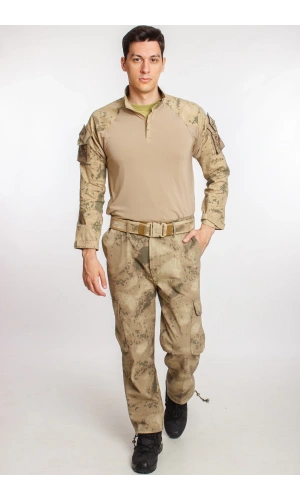 jandarma col kamuflaj renkli uzun kollu operasyon likrali combat t shirt kargo cepli dogu komando taktik pantolon