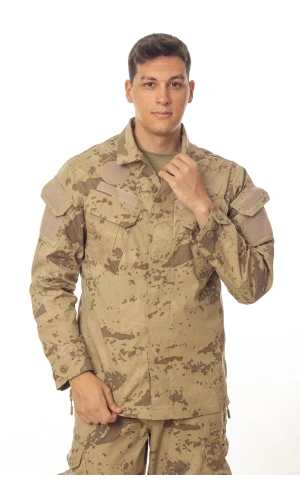 jandarma kamuflaj renkli 4 cepli uzun kollu taktik gomlek komando gomlegi