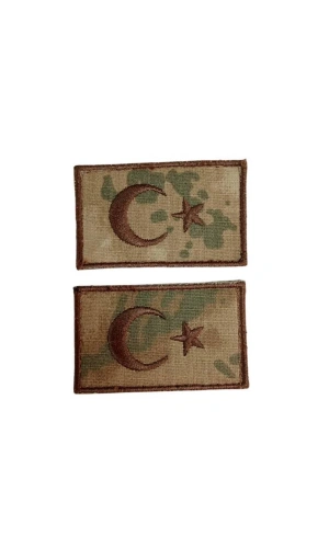 Jandarma Kamuflaj Renkli Nakis islemeli Arma Pec Patch Bayrak