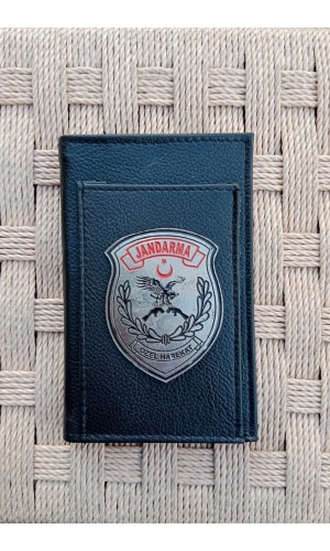 jandarma ozel harekat amblemli ozel tasarim gri renkli hakiki deri rozetli bloknot