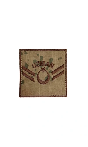 Jandarma Uzman Cavus Kamuflaj Renkli Nakis Kol Rutbe