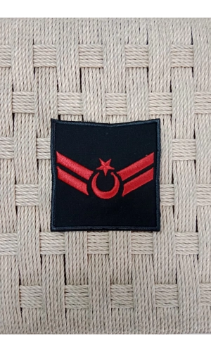 jandarma uzman cavus siyah zemin harici ve dahili bez nakis kol rutbe