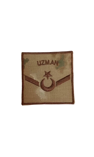 Jandarma Uzman Onbasi Kamuflaj Renkli Nakis Kol Rutbe