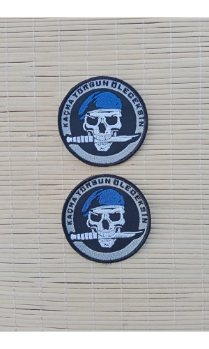 kacma yorgun oleceksin nakis islemeli arma pec patch