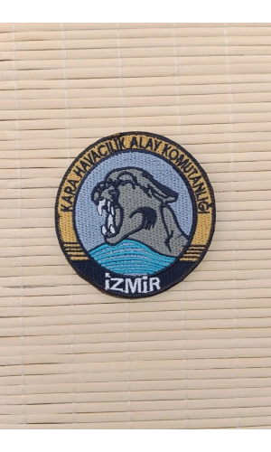 Kara Havacilik Alay Komutanligi izmir Yazili Nakis islemeli Arma Pec Patch