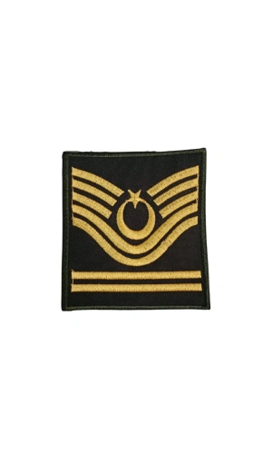 Kara Kuvvetleri Astsubay KıdemliBascavus Dahili ve Harici Haki Bez Nakis Kol Rutbe