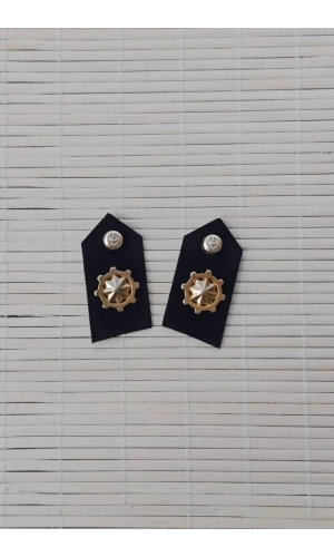 kara kuvvetleri baruti siyah kumas bakim subay harici yaka spoleti