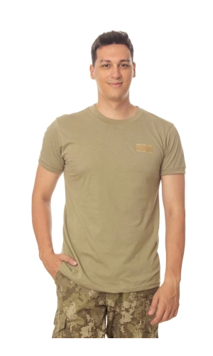 kara kuvvetleri haki renkli organik pamuklu kisa kollu subay astsubay uzman cavus rutbeli fanilasi tisort