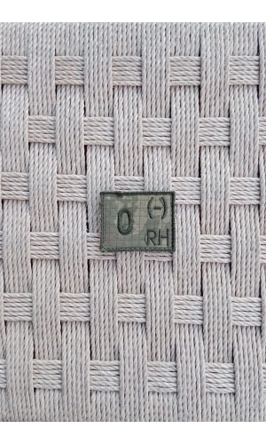 kara kuvvetleri kamuflaj renkli nakis islemeli 0 rh - kan gruplu pec arma patch