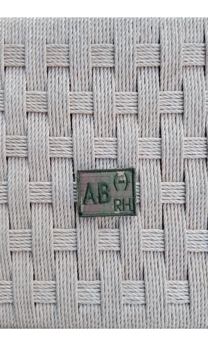 kara kuvvetleri kamuflaj renkli nakis islemeli AB rh - kan gruplu patch arma pec