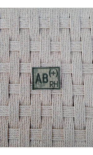 kara kuvvetleri kamuflaj renkli nakis islemeli AB rh + mini kan gruplu arma patch pec