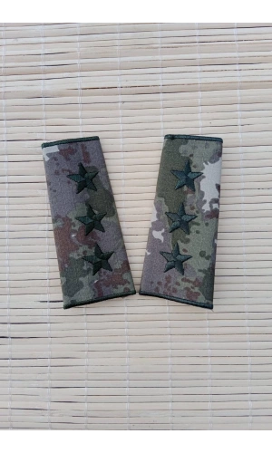 Kara Kuvvetleri Kamuflaj Renkli Yuzbasi Omuzluk Apolet Rutbe