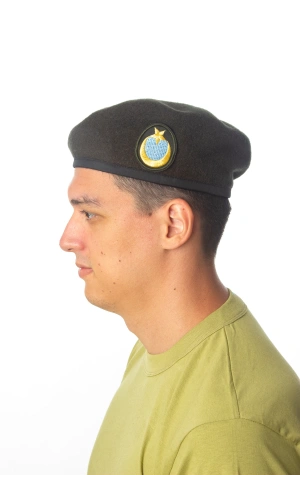 kara kuvvetleri koyu yesil renkli dahili harici seta urbam kasmir astsubay uzman cavus kokartli kara havaci yan kase bere