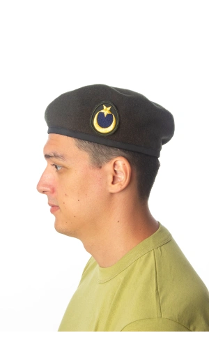 kara kuvvetleri koyu yesil renkli dahili harici seta urbam kasmir astsubay uzman cavus kokartli topcu yan kase bere