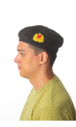 kara kuvvetleri koyu yesil renkli dahili harici seta urbam kasmir kurmay subay kokartli yan kase bere