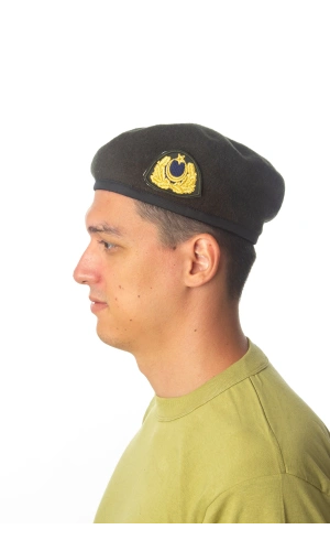 kara kuvvetleri koyu yesil renkli dahili harici seta urbam kasmir subay kokartli topcu yan kase bere