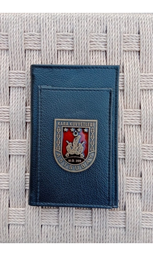 kara kuvvetleri m.o 209 astsubay amblemli ozel tasarim hakiki deri rozetli bloknot