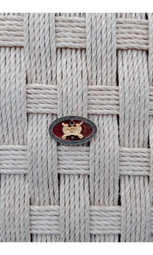 Kara Kuvvetleri Subay Kita Hizmet Harici 1 Yildiz Metal Gogus Brove Minyatur Mini Rozet