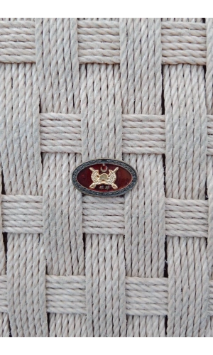 Kara Kuvvetleri Subay Kita Hizmet Harici 2 Yildiz Metal Gogus Brove Minyatur Mini Rozet