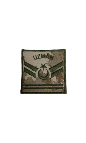 kara kuvvetleri uzman cavus 2 kademe kamuflaj renkli nakis kol rutbe